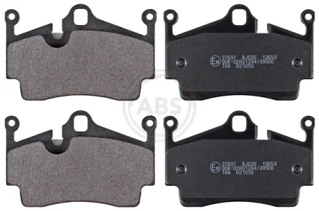 Гальмівні колодки зад. Boxster (987/982)/Cayman (981/987) 04- (BREMBO) A.B.S 37697