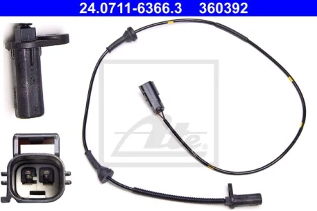 Датчик ABS передн лів VOLVO XC90 I 2.4D-4.4 06.02-12.14 ATE 24071163663