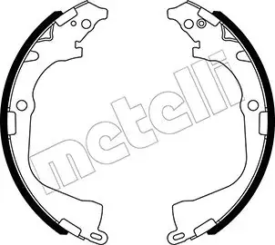 Комплект гальмівних колодок (барабанних) Metelli 53-0529 (фото 1)