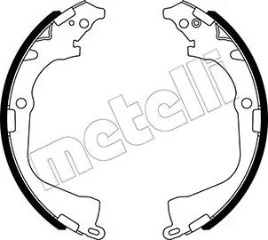 Комплект гальмівних колодок (барабанних) Metelli 53-0529