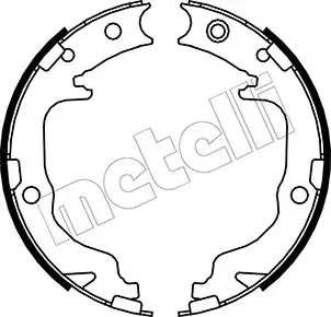 Комплект гальмівних колодок (барабанних) Metelli 53-0362 (фото 1)