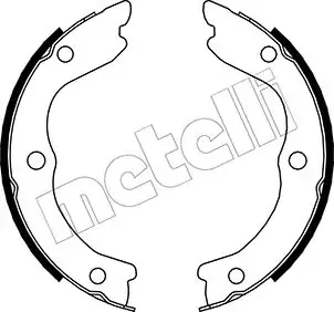 Комплект гальмівних колодок (барабанних) Metelli 53-0293 (фото 1)