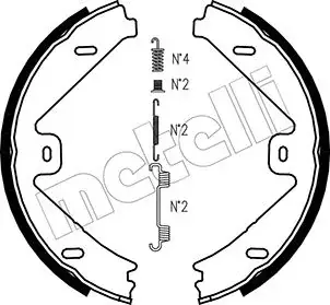 Комплект гальмівних колодок (барабанних) Metelli 53-0250K (фото 1)