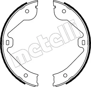 Комплект гальмівних колодок (барабанних) Metelli 53-0244
