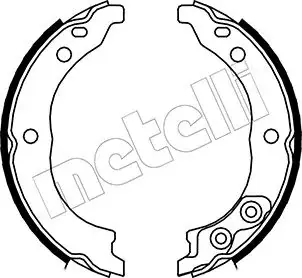 Комплект гальмівних колодок (барабанних) Metelli 53-0089 (фото 1)