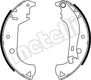 Комплект гальмівних колодок (барабанних) Metelli 53-0081Y (фото 1)
