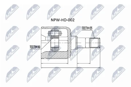Шрус полуоси Nty NPWHD002