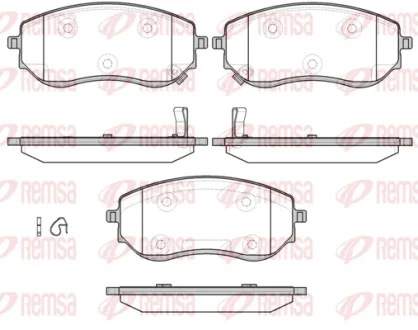 Колодки торм.передн. X-CLASS (470) X 220 d 4-matic (470. 211) 17-20 REMSA 180102