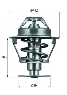 Термостат системи охолодження (89°C) CITROEN AX, SAXO, XSARA, ZX NISSAN MICRA II PEUGEOT 106 I, 106 II ROVER 100 / METRO, CITYROVER 1.4/1.4D/1.5D 09.88-12.05 MAHLE KNECHT TX8189D