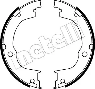 Комплект гальмівних колодок (барабанних) Metelli 53-0317