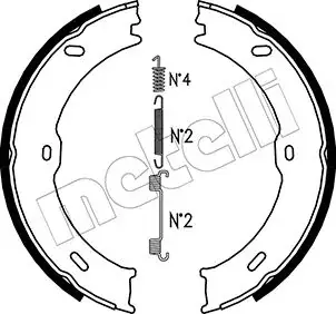 Комплект гальмівних колодок (барабанних) Metelli 53-0246K (фото 1)