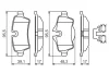 Комплект гальмівних колодок задн, MINI (R56), (R57), (R58), (R59), CLUBMAN (R55), CLUBVAN (R55) 1.4-2.0D 09.06-06.15 BOSCH 0986494645 (фото 7)