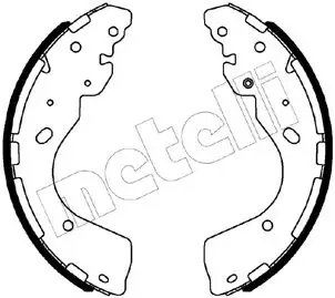 Комплект гальмівних колодок (барабанних) Metelli 53-0508 (фото 1)