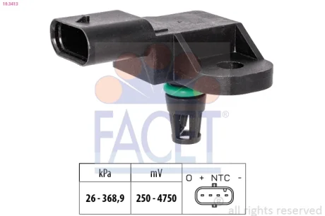 Датчик абсолютного тиску (MAP sensor) FACET 10.3413