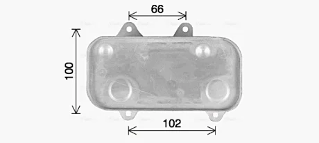 Масляний радіатор PORSCHE 911, BOXSTER, BOXSTER SPYDER, CAYMAN 2.5-3.4 09.96-12.12 AVA COOLING PR3097