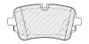 Комплект гальмівних колодок задн, AUDI A6 ALLROAD C8, A6 C8, A7, A8 D5, E-TRON, Q7, Q8, Q8 E-TRON 2.0-Electric 01.15- FERODO FDB5367 (фото 2)