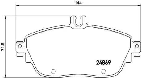 Гальмівні колодки дискові BREMBO P50093X