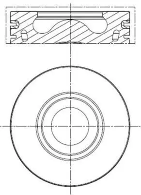 Поршень MAHLE KNECHT 013 PI 00137 000 (фото 1)