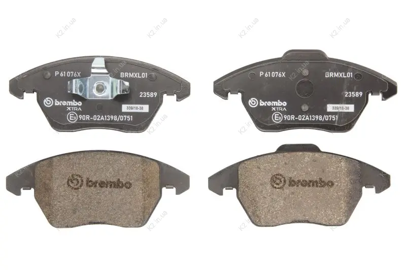 Гальмівні колодки дискові BREMBO P61076X (фото 1)
