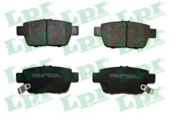 Колодки гальмівні дискові (комплект 4 шт) LPR 05P2212 (фото 1)