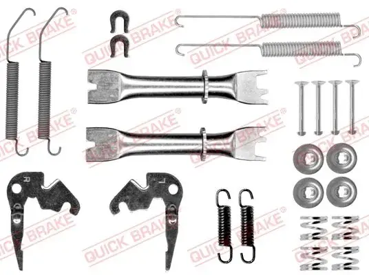 Монтажний набір гальмівної колодки NISSAN NV200, NV200 / EVALIA 1.5D/1.6 02.10- QUICK BRAKE 1050033S02 (фото 1)