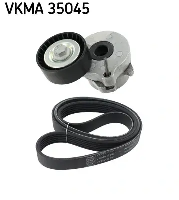 Комплект поліклиновий (ремінь+ролики) SKF VKMA 35045 (фото 1)